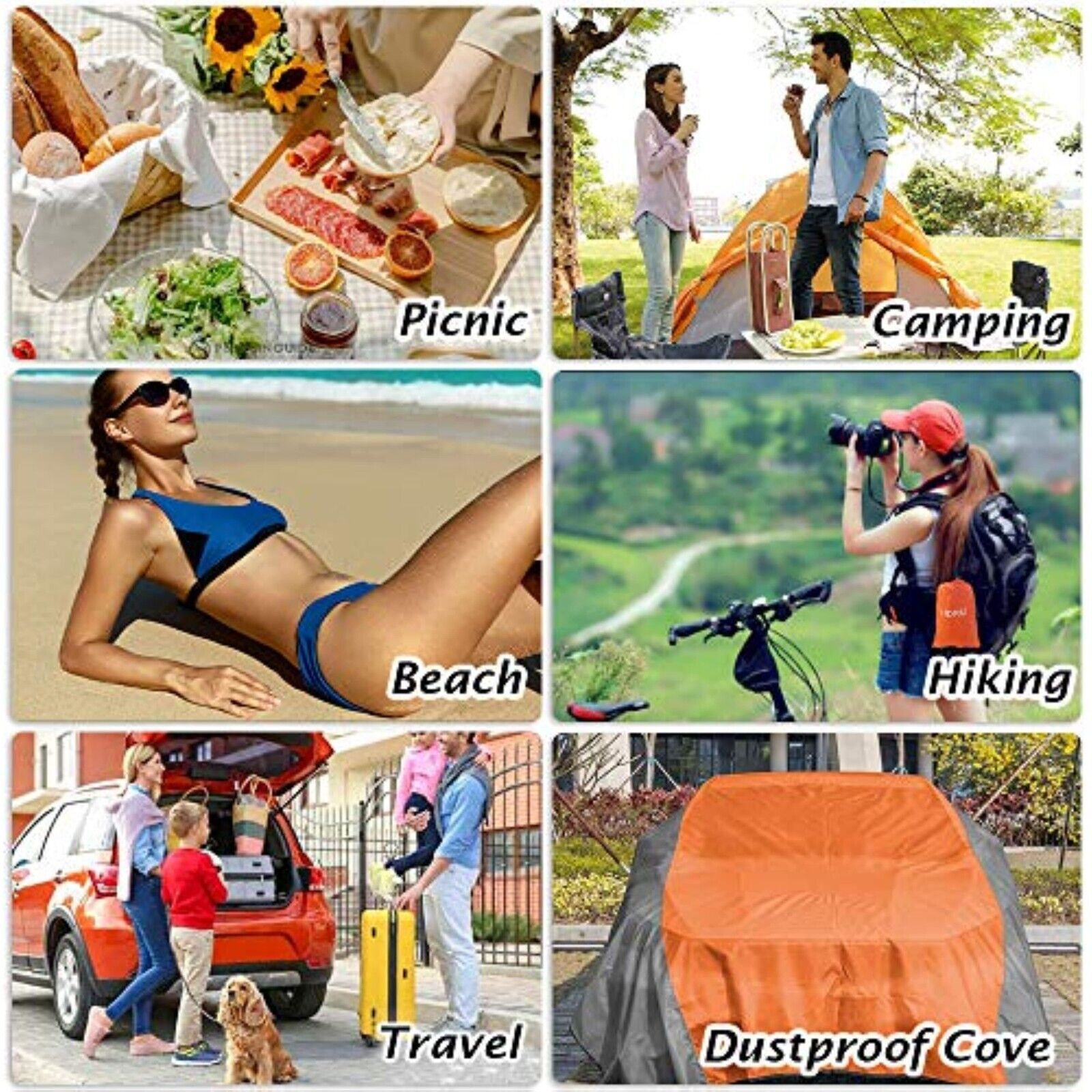 Picknickdecke Campingdecke Reisedecke Stranddecke Picknick Decke 240X270cm
