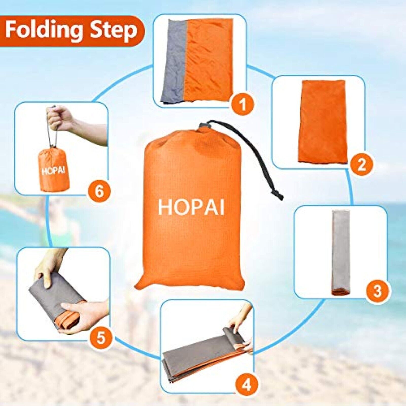 Picknickdecke Campingdecke Reisedecke Stranddecke Picknick Decke 240X270cm