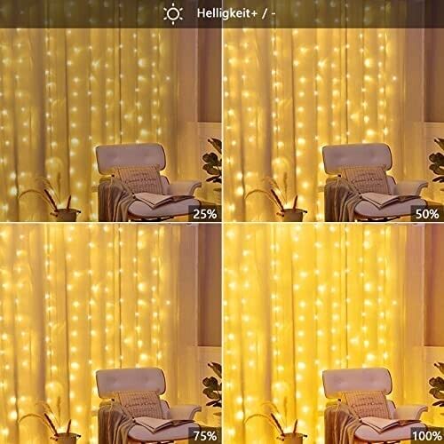LED fairy lights, light net, light curtain, Christmas decoration, outdoor party, warm white 