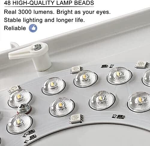 RGB LED DECKENLEUCHTE DIMMBAR DECKENLAMPE STERNENHIMMEL WOHNZIMMER FERNBEDIENUNG