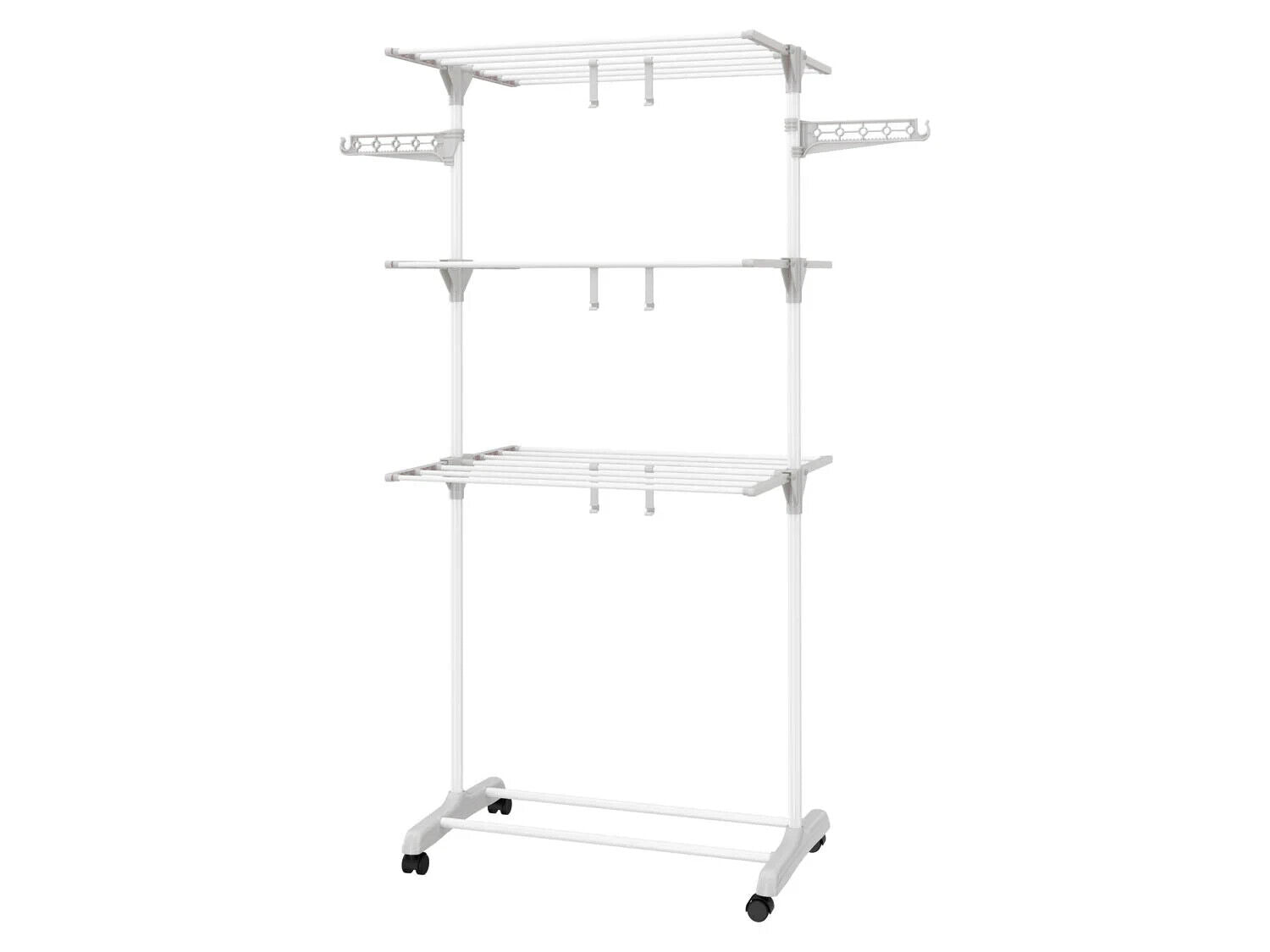 Mobile tower dryer clothes rack foldable clothes rack level laundry tower 