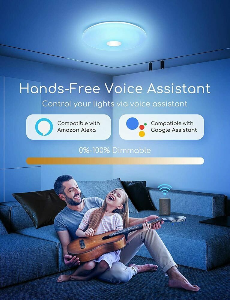 LED Deckenleuchte 18W RGB Farbwechsel mit Alexa und Google Home NEU&OVP