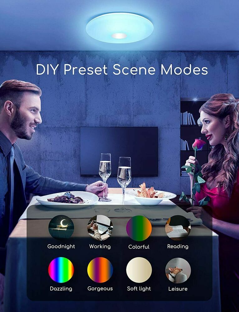 LED Deckenleuchte 18W RGB Farbwechsel mit Alexa und Google Home NEU&OVP