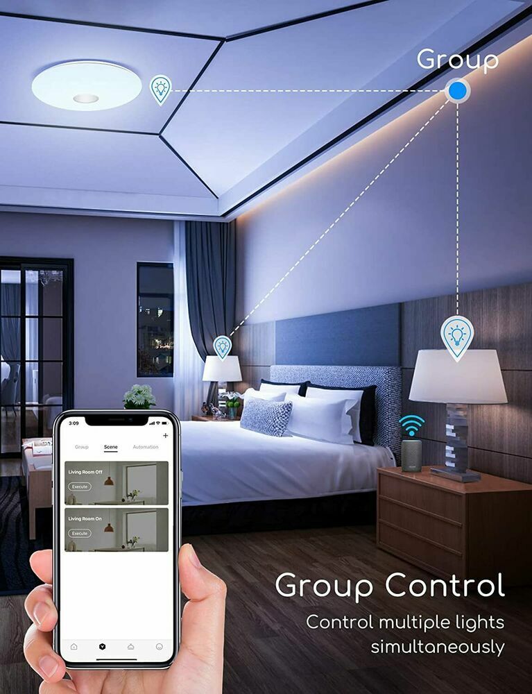 LED Deckenleuchte 18W RGB Farbwechsel mit Alexa und Google Home NEU&OVP