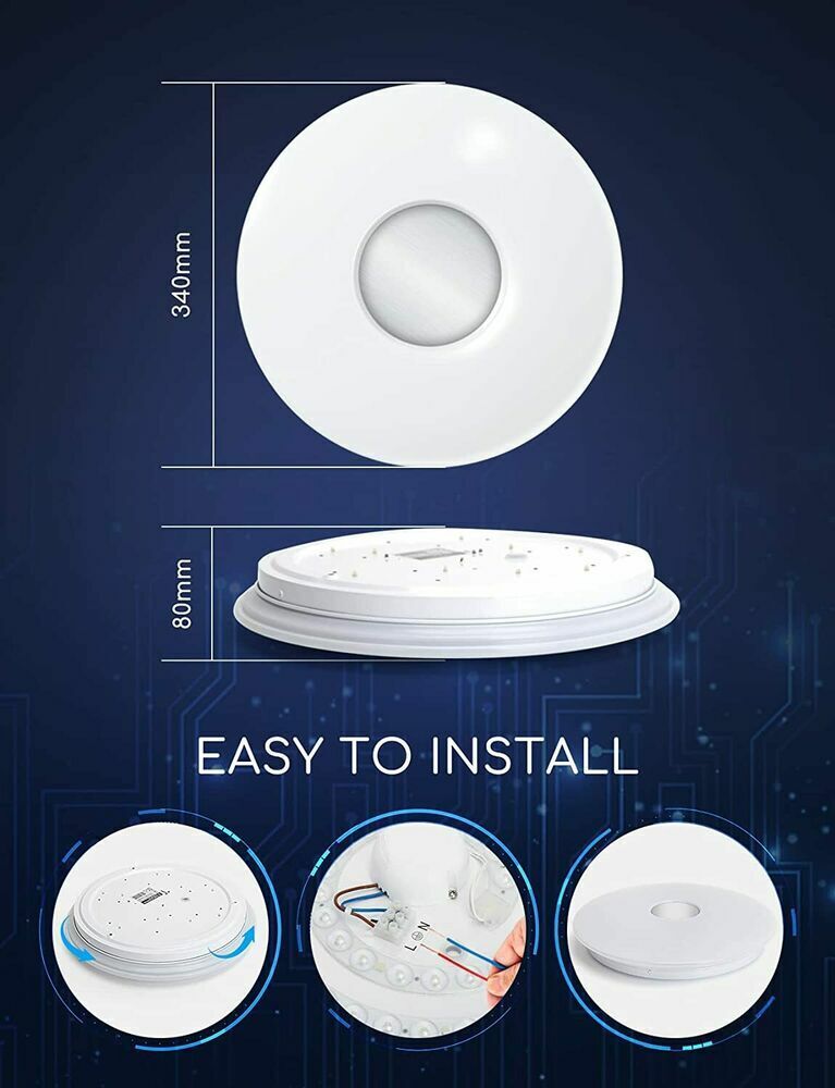 LED Deckenleuchte 18W RGB Farbwechsel mit Alexa und Google Home NEU&OVP