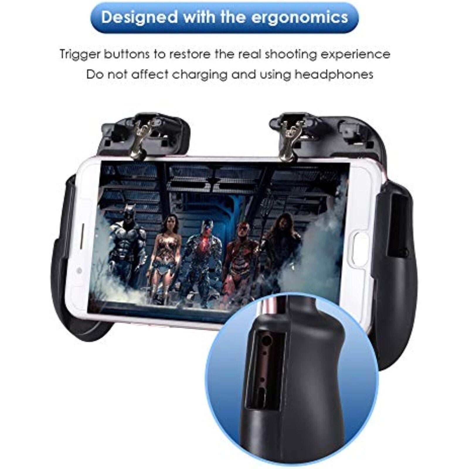 PUBG Mobile Phone Game Controller  mit 500mAh Power Bank für Android/IOS