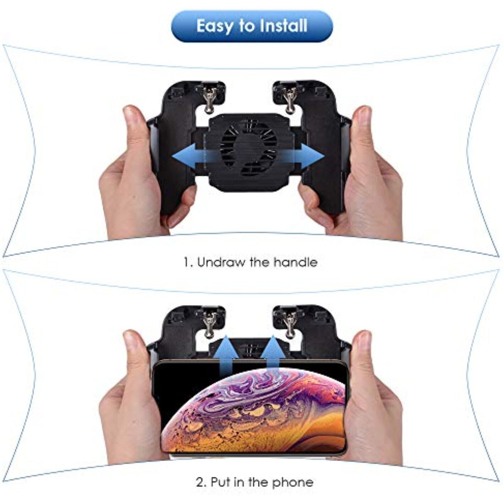 PUBG Mobile Phone Game Controller  mit 500mAh Power Bank für Android/IOS
