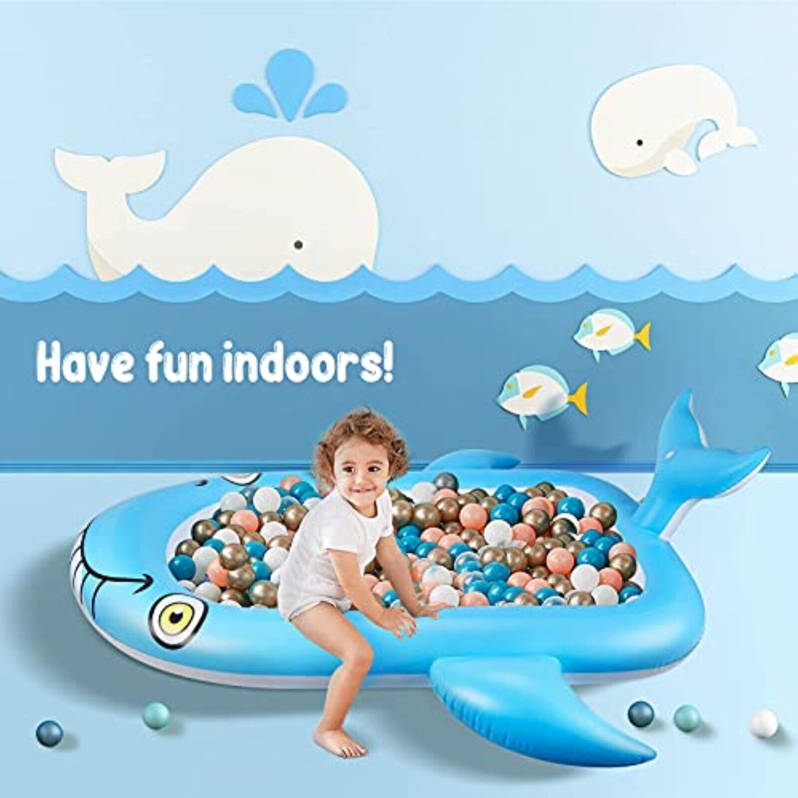Splash Pad Sprinkler Water Play Mat Splash 2 in 1 Inflatable Baby Pool 178 
