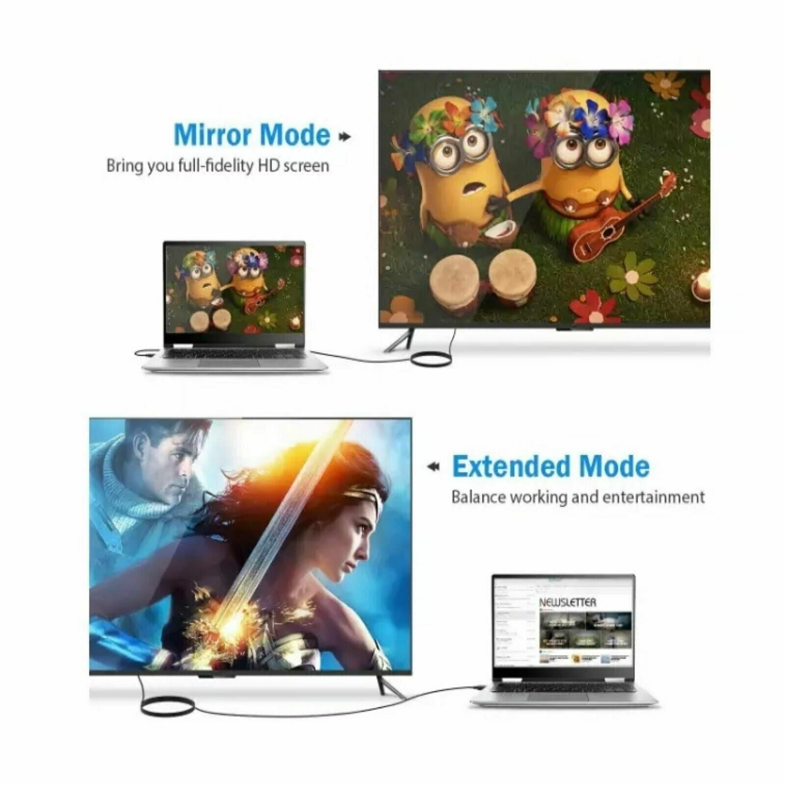DisplayPort auf HDMI Kabel 1,8 M,Einwegübertragung DisplayPort DP-auf-HDMI-Kabel