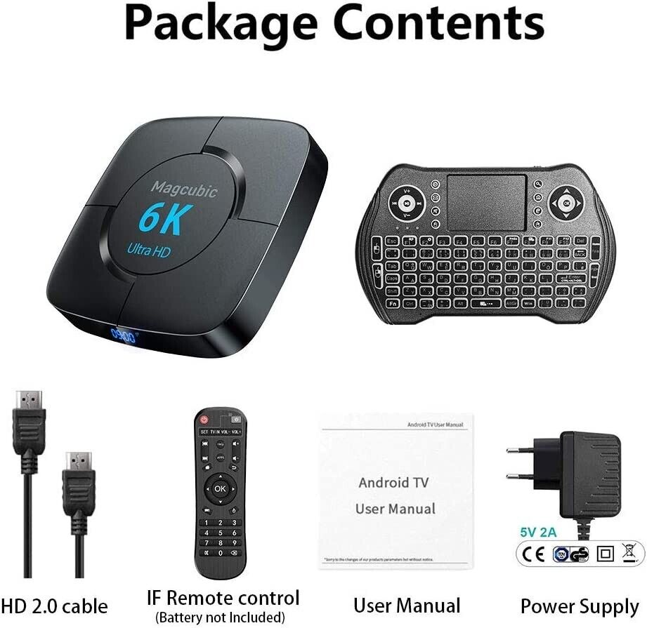 Smart Tv Box Android 10.0 Quad-Core Wifi 4-Core Player. H616 Netzwerk 32 GB