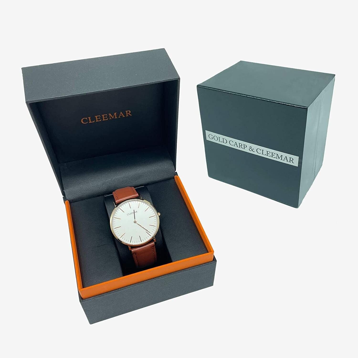 Women's Watch Leather Minimalist Fashion Quartz Sapphire Waterproof Elegant Gift 