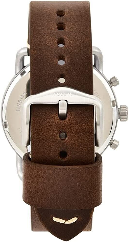 Fossil Men's Analog Quartz Watch with Leather Strap Men's Quartz Movement Wristwatches** 