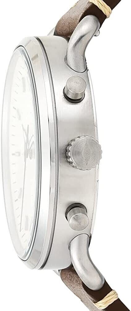 Fossil Men's Analog Quartz Watch with Leather Strap Men's Quartz Movement Wristwatches** 