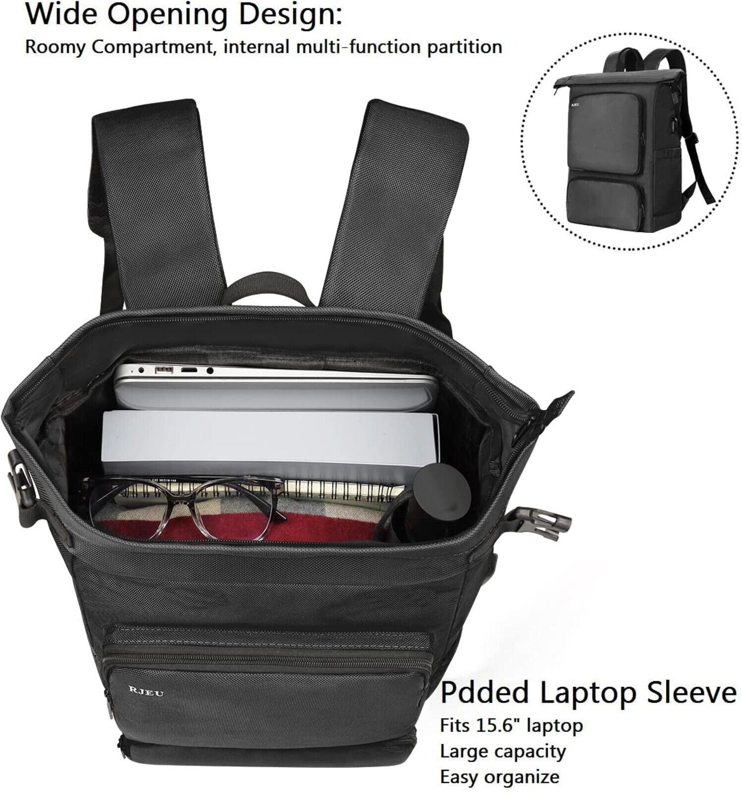 Laptop Backpack Men Sport Hiking Work School Backpack 20-35L with USB 