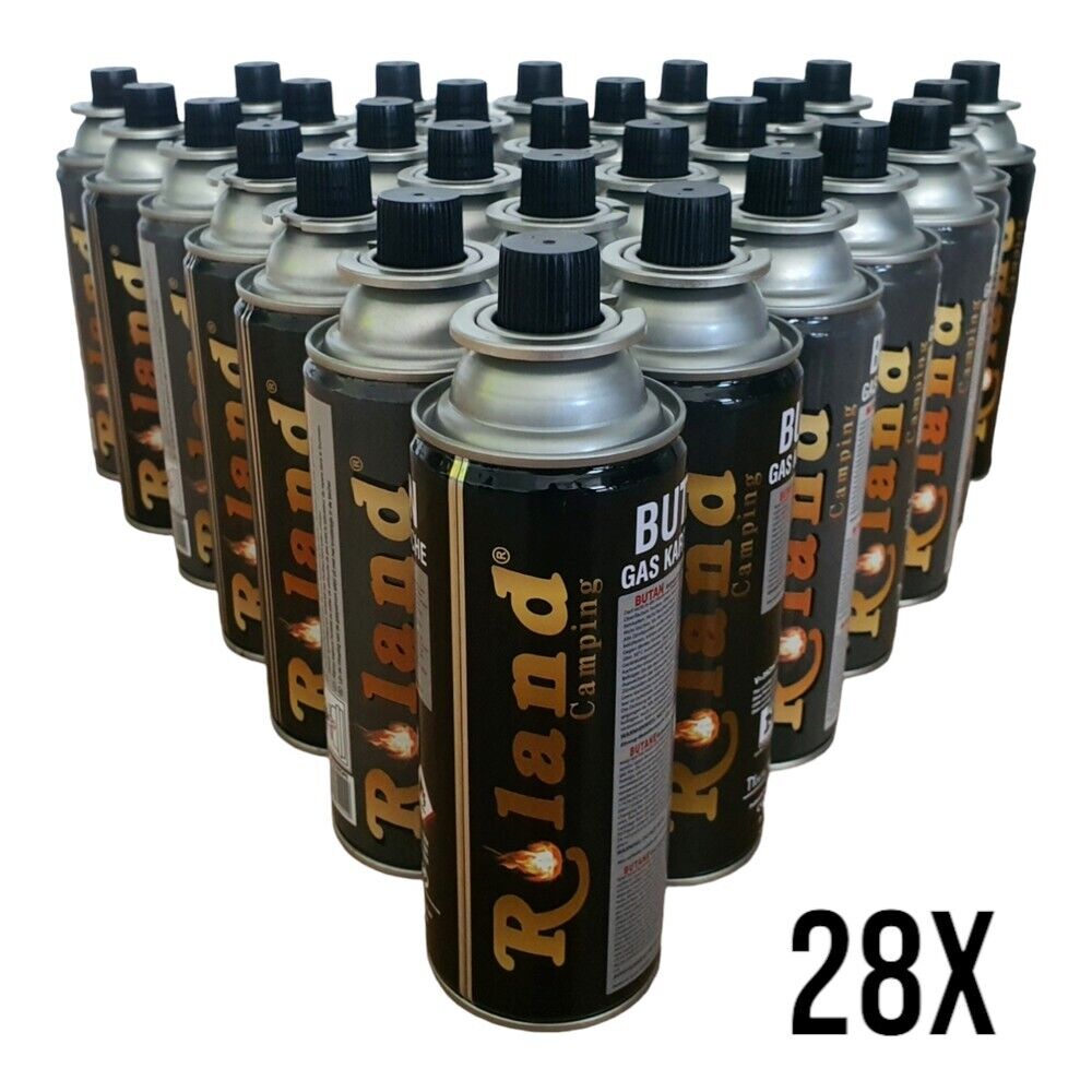 28 x Roland gas cartridges for gas cooker camping cooker 227g gas cartridge Gas CG