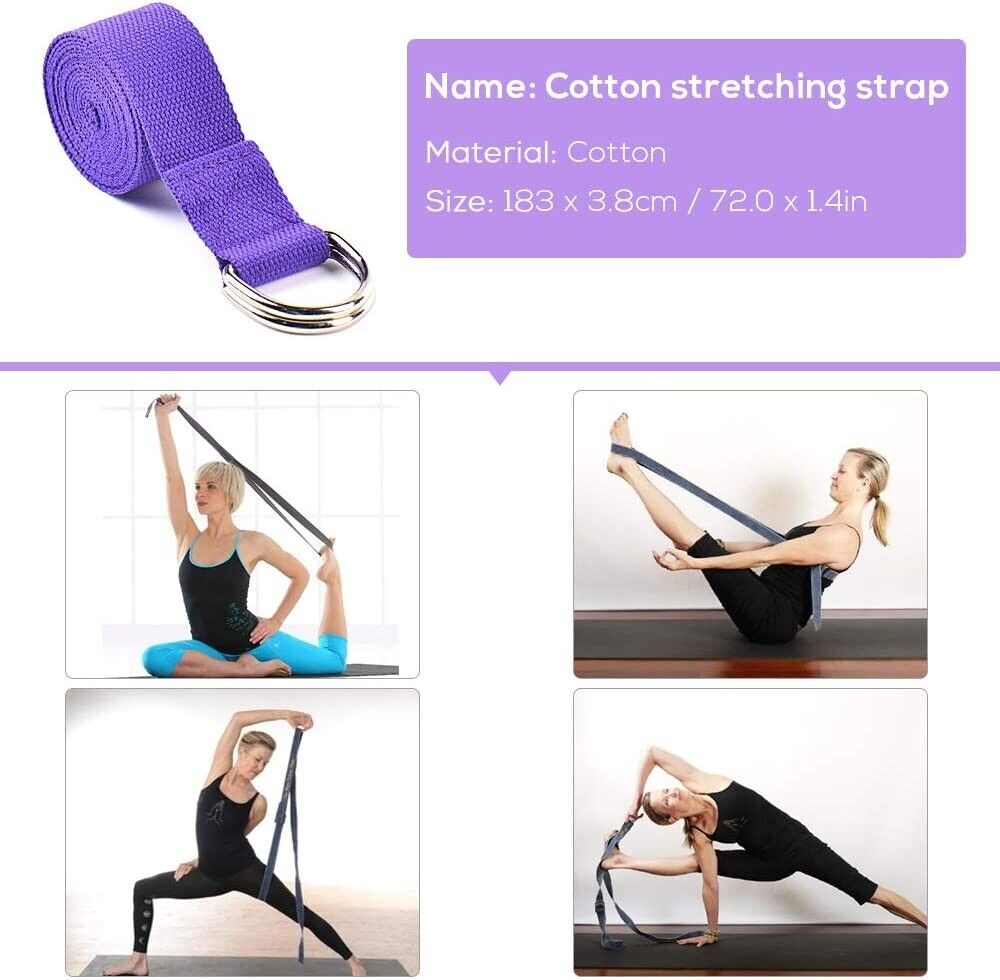Irfora Yoga Starter Sets 5-TLGBall Blocks Stretching Strap Resistance Loop Band