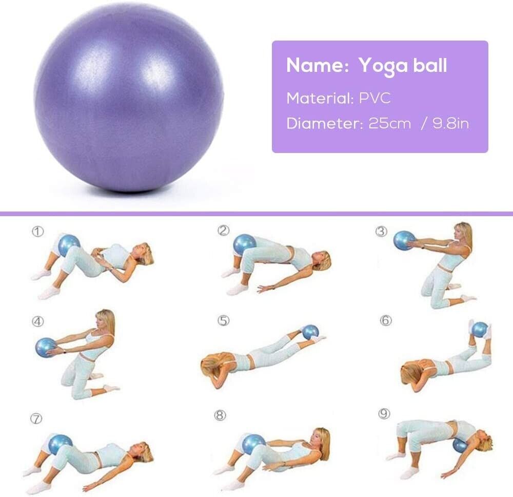 Irfora Yoga Starter Sets 5-TLGBall Blocks Stretching Strap Resistance Loop Band