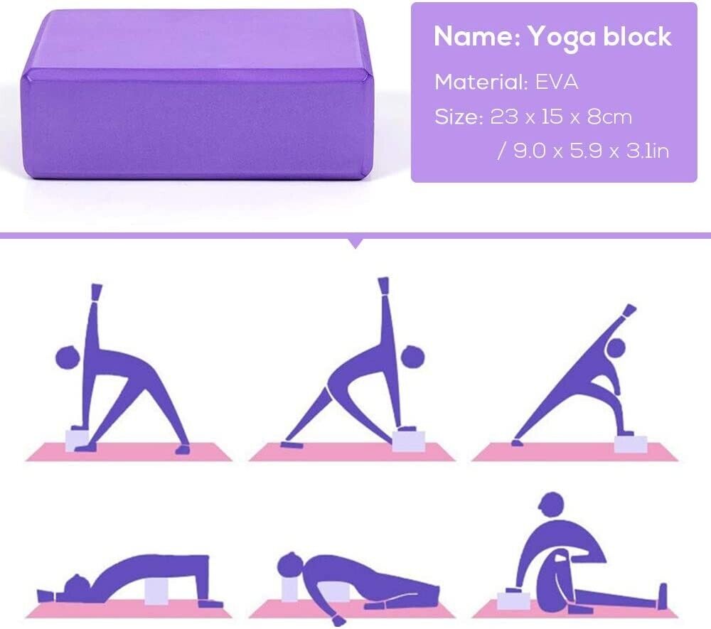 Irfora Yoga Starter Sets 5-TLGBall Blocks Stretching Strap Resistance Loop Band