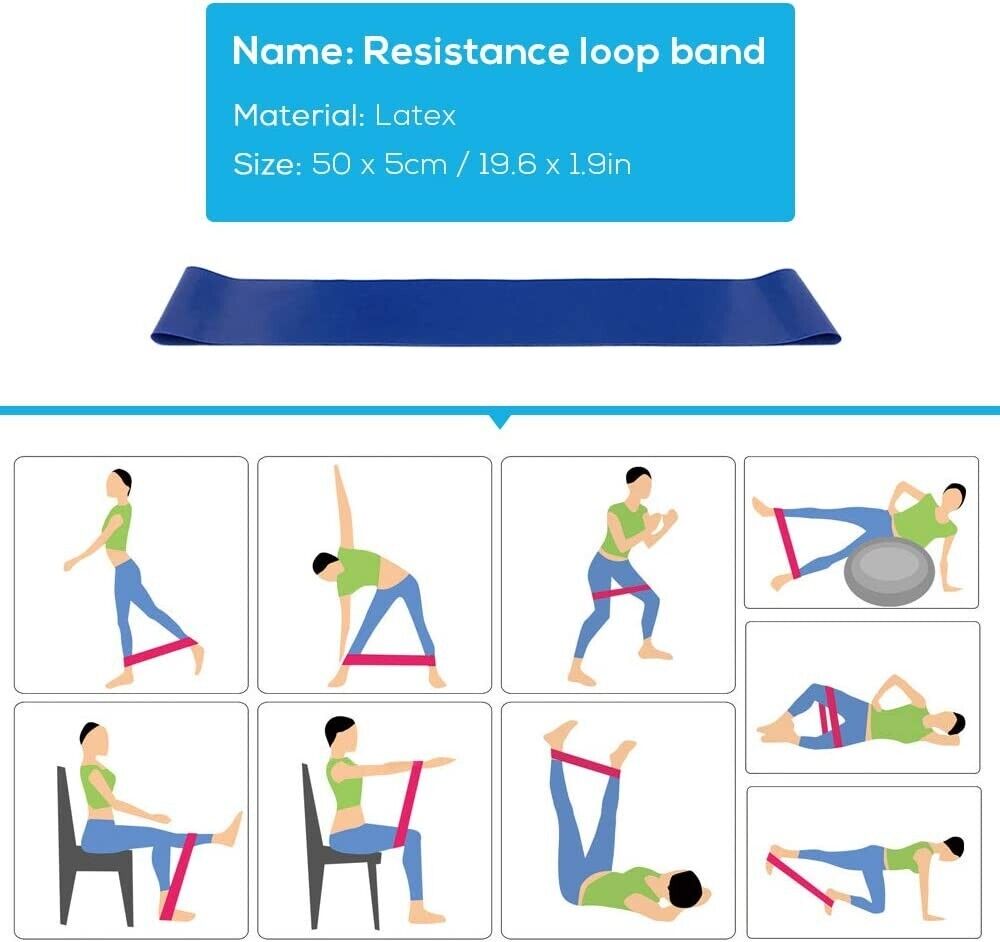 Irfora Yoga Starter Sets 5-TLGBall Blocks Stretching Strap Resistance Loop Band