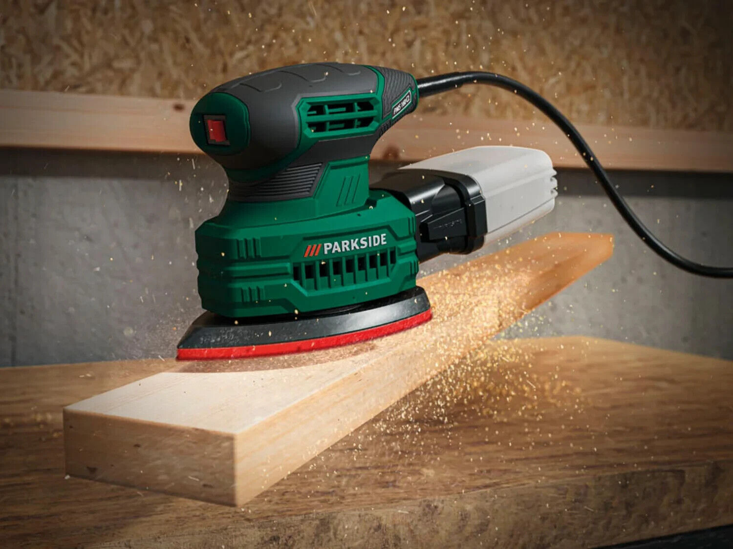 PARKSIDE Multischleifer PMS 160 C2 160 W mit Schleifblättern-NEU
