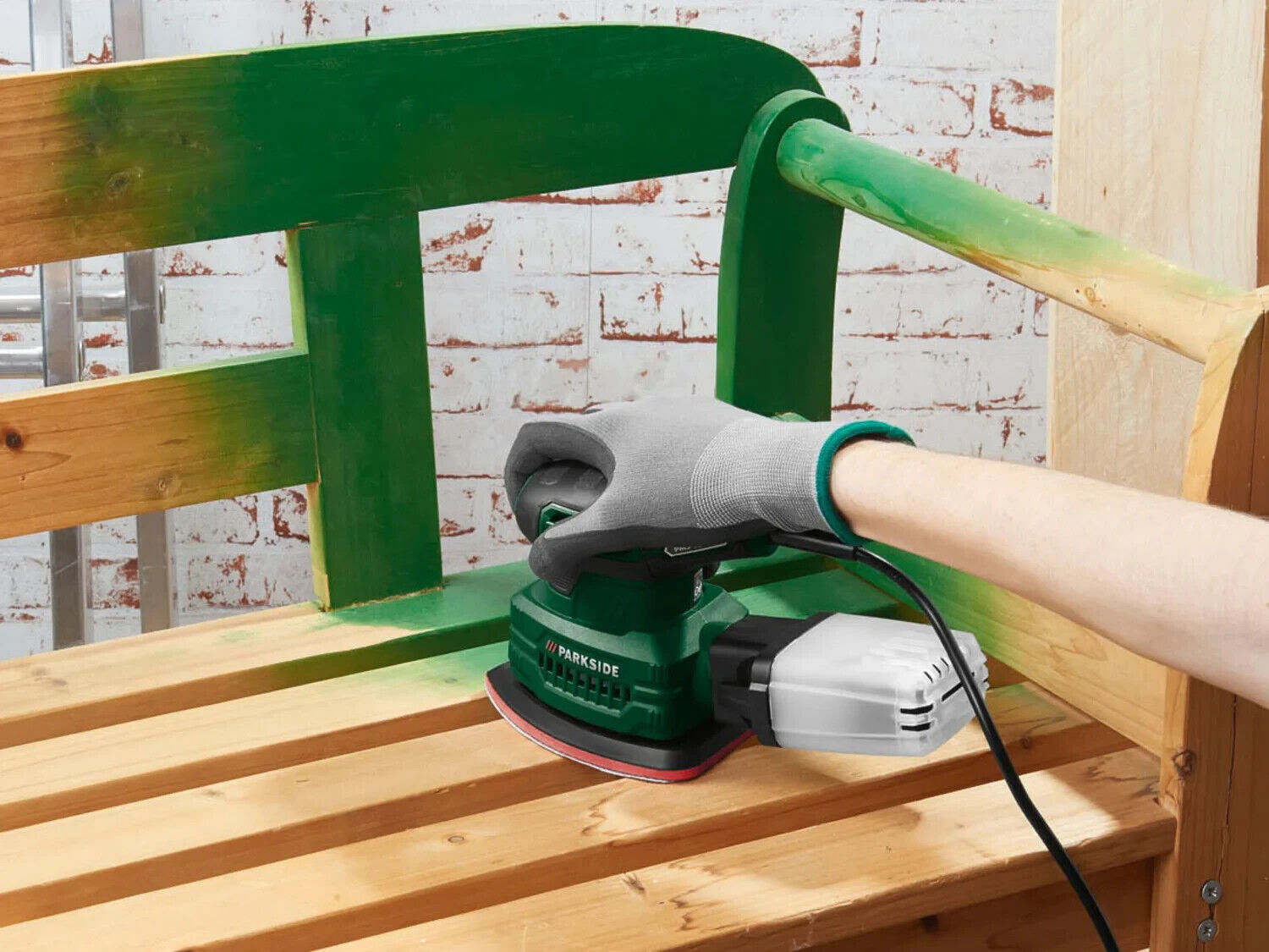 PARKSIDE Multischleifer PMS 160 C2 160 W mit Schleifblättern-NEU