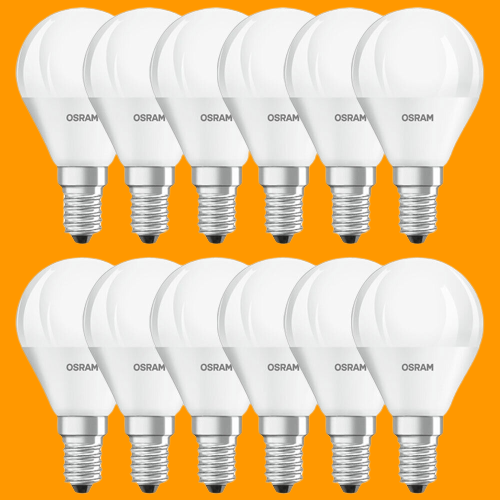 Osram LED 3x pieces bulbs 4W = 40W E14 matt 470lm warm white 4000K✅ NEW