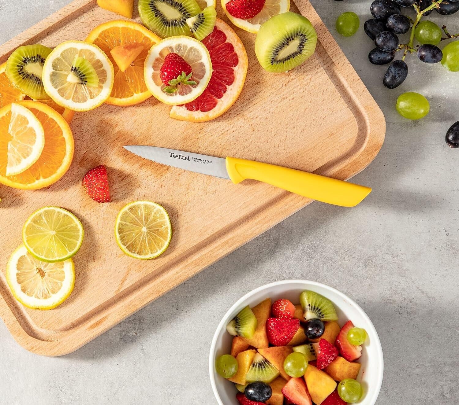 Tefal Colorfood 3-piece knife set | Utility knife/paring knife, stainless steel 