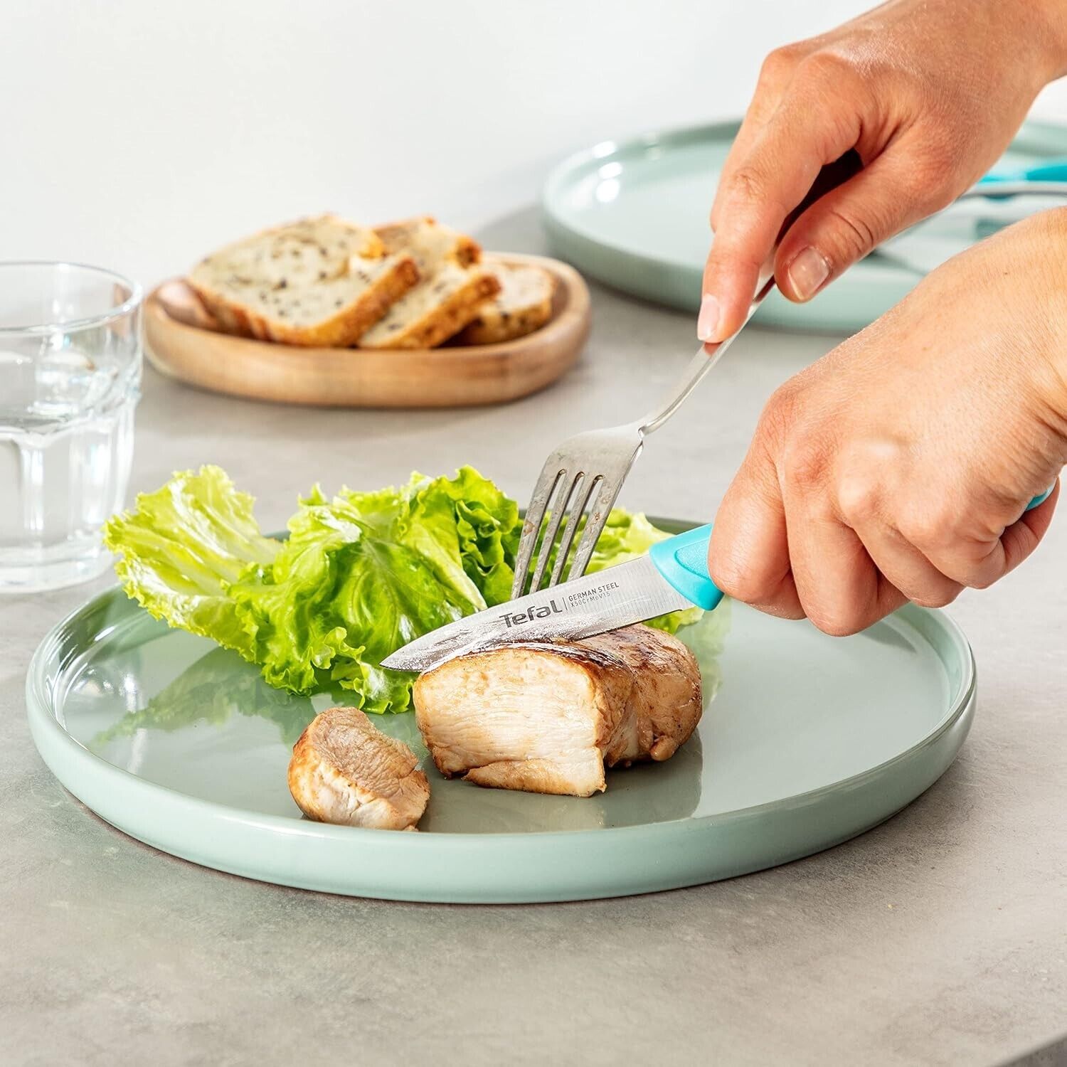 Tefal Colorfood 3-piece knife set | Utility knife/paring knife, stainless steel 