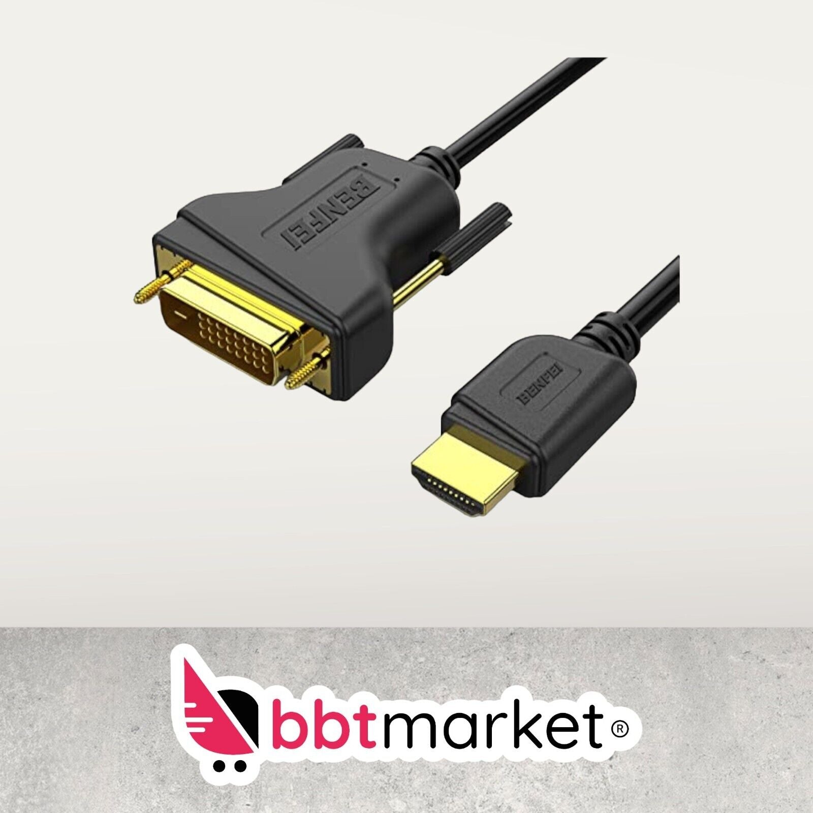 HDMI - DVI (DVI - HDMI) cable high speed FULL HD 1080p PC monitor projector TV new 