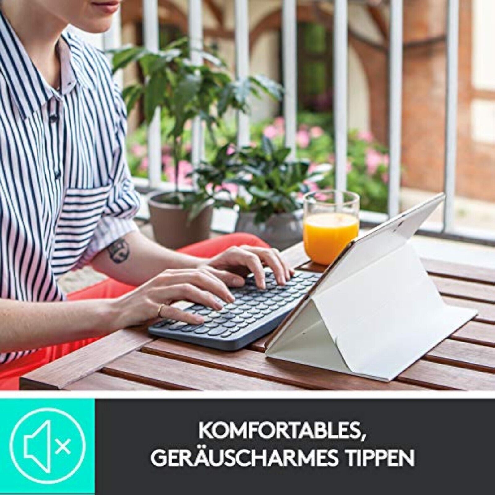Logitech K380 Kabellose Bluetooth-Tastatur Multi-Device & Easy-Switch Feature