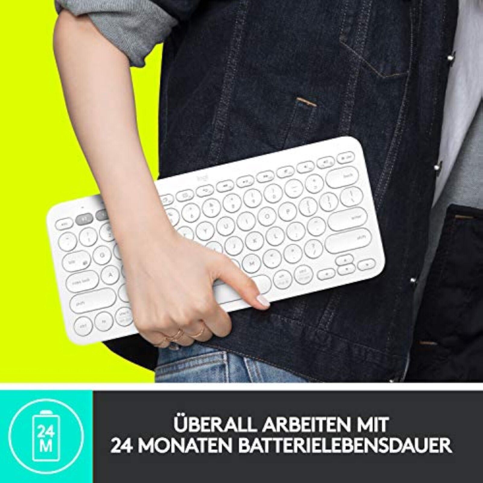 Logitech K380 Kabellose Bluetooth-Tastatur Multi-Device & Easy-Switch Feature