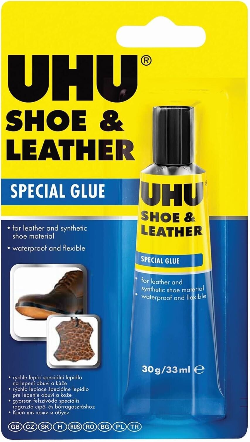 UHU SCHUH & LEDER Kleber 30g Tube Spezialkleber Lederkleber Schuhklebe
