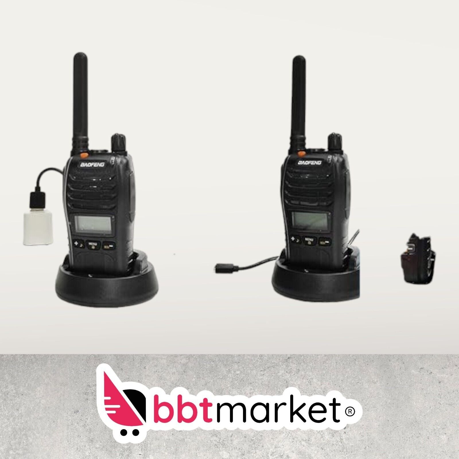 Walkie Talkie, Improved Rechargeable License-Free Two-Way Radios LCD Display 