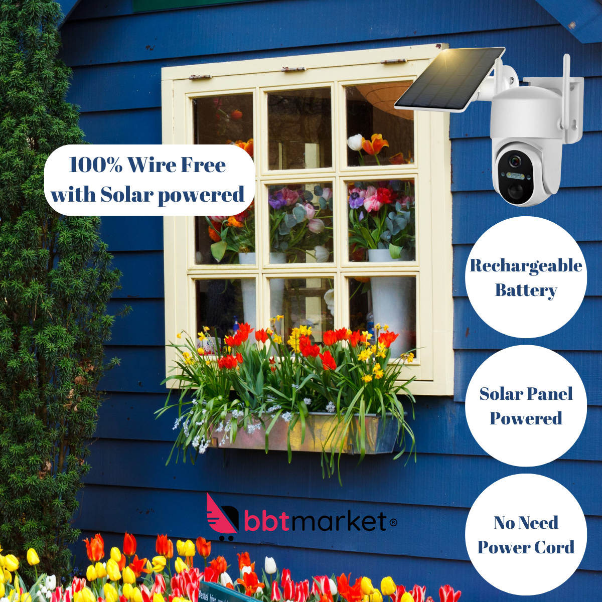 SOLAR CAMERA RADIO WLAN WIFI IP NETWORK CAMERA Outdoor SURVEILLANCE CAMERA 