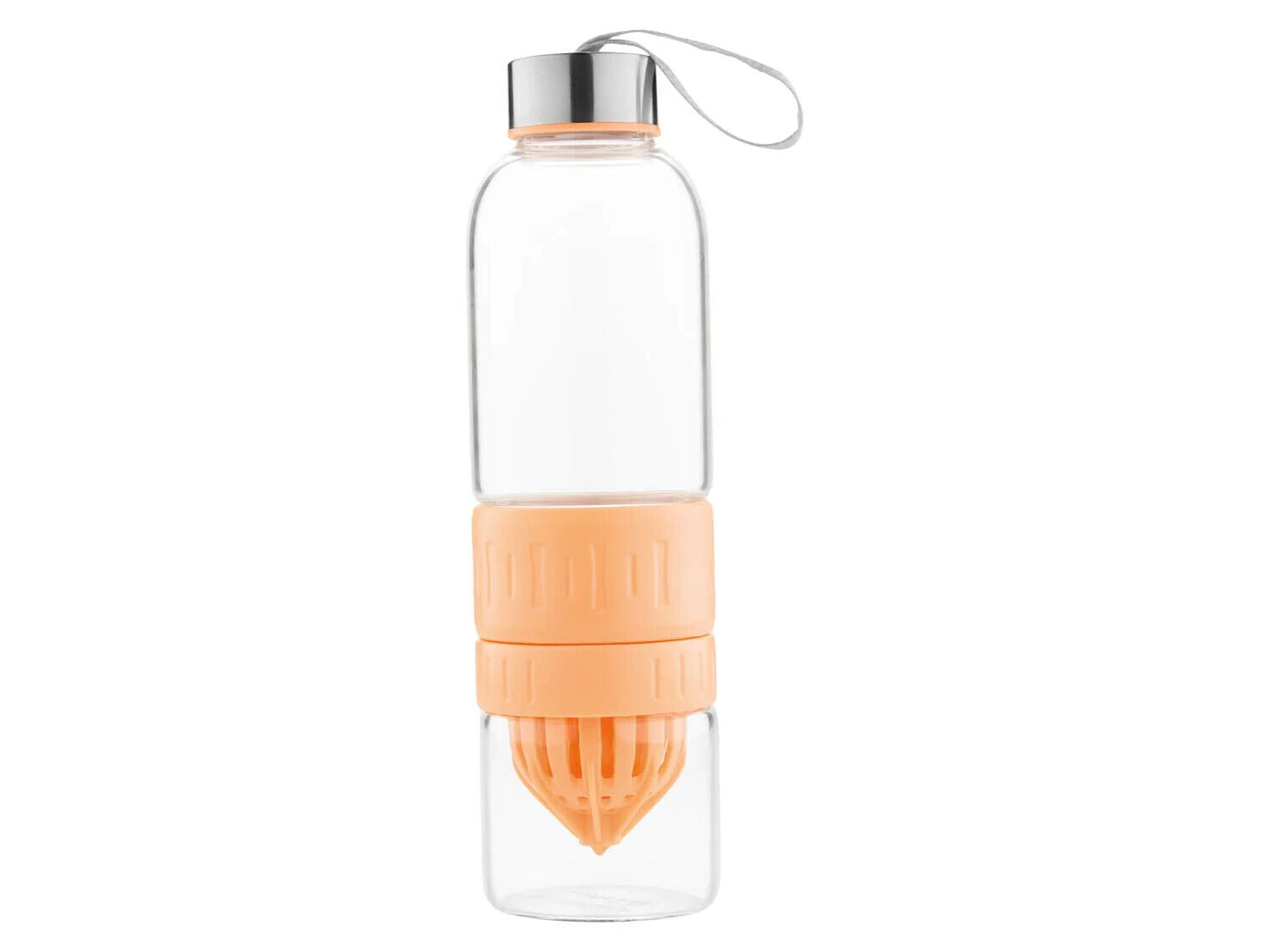 ERNESTO® Trinkflasche mit Zitruspresse Wasserflasche Sportflasche V 420 ml neu