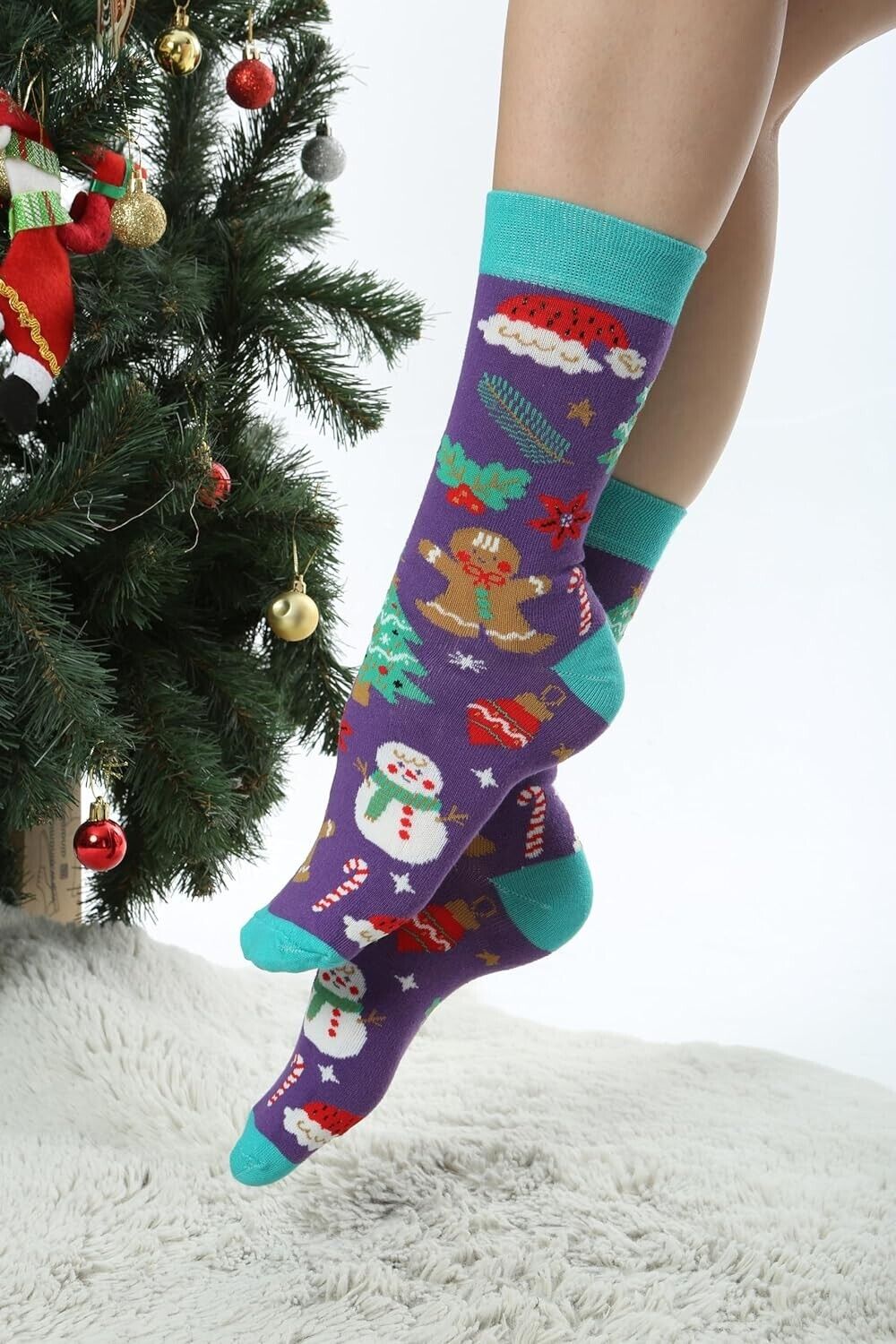 Christmas gift Christmas socks Christmas socks soft comfortable Christmas V3