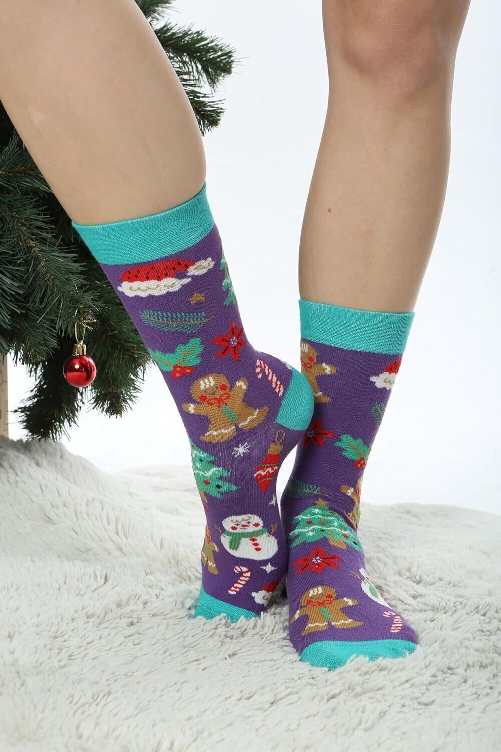 Christmas gift Christmas socks Christmas socks soft comfortable Christmas V3