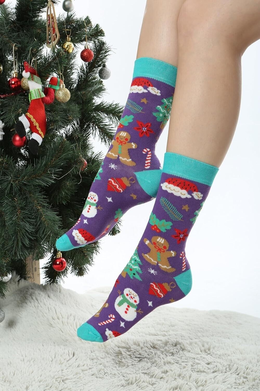 Christmas gift Christmas socks Christmas socks soft comfortable Christmas V3
