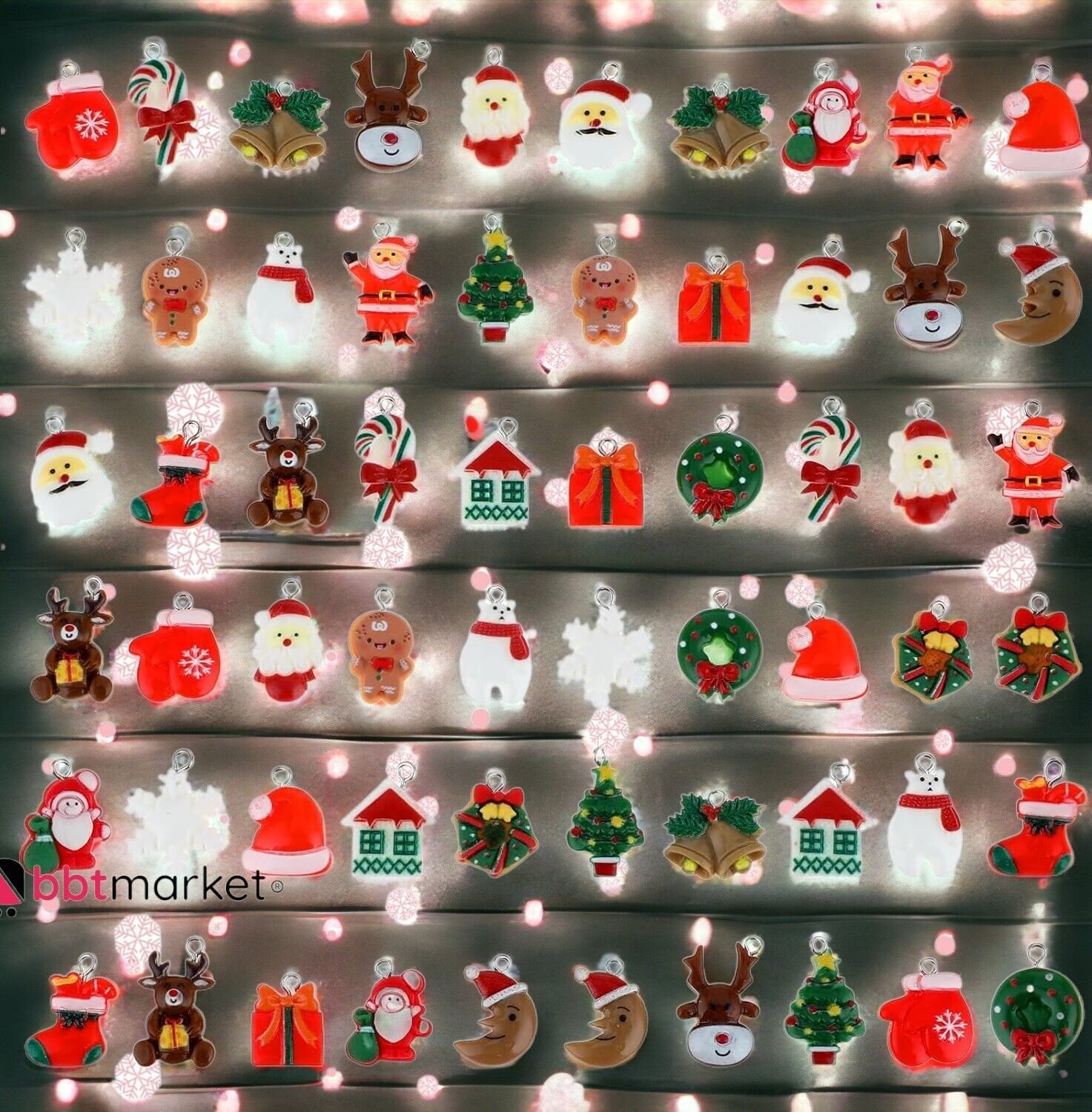 30 pieces miniature Christmas tree hanging ornaments, Christmas tree decoration new 