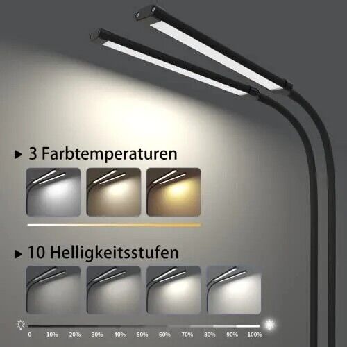 Schreibtischlampe Dimmbar Flexiblem,Schreibtischlampe Tageslicht für Compute NEU