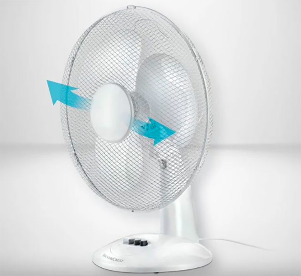 Tischventilator Standventilator Windmaschine kühl Oszillierend Ventilator leise