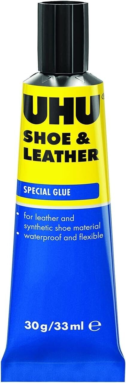 UHU SCHUH & LEDER Kleber 30g Tube Spezialkleber Lederkleber Schuhkleber  neu