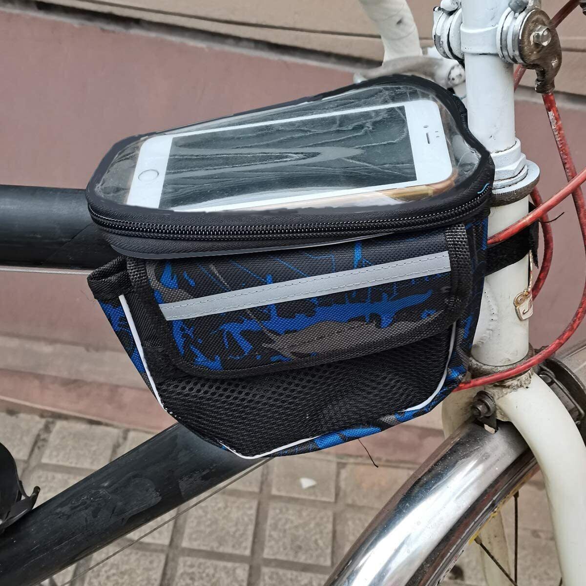 Fahrrad Rahmentasche Fahrradtasche Oberrohrtasche Handytasche 6,0'' DHL - neu