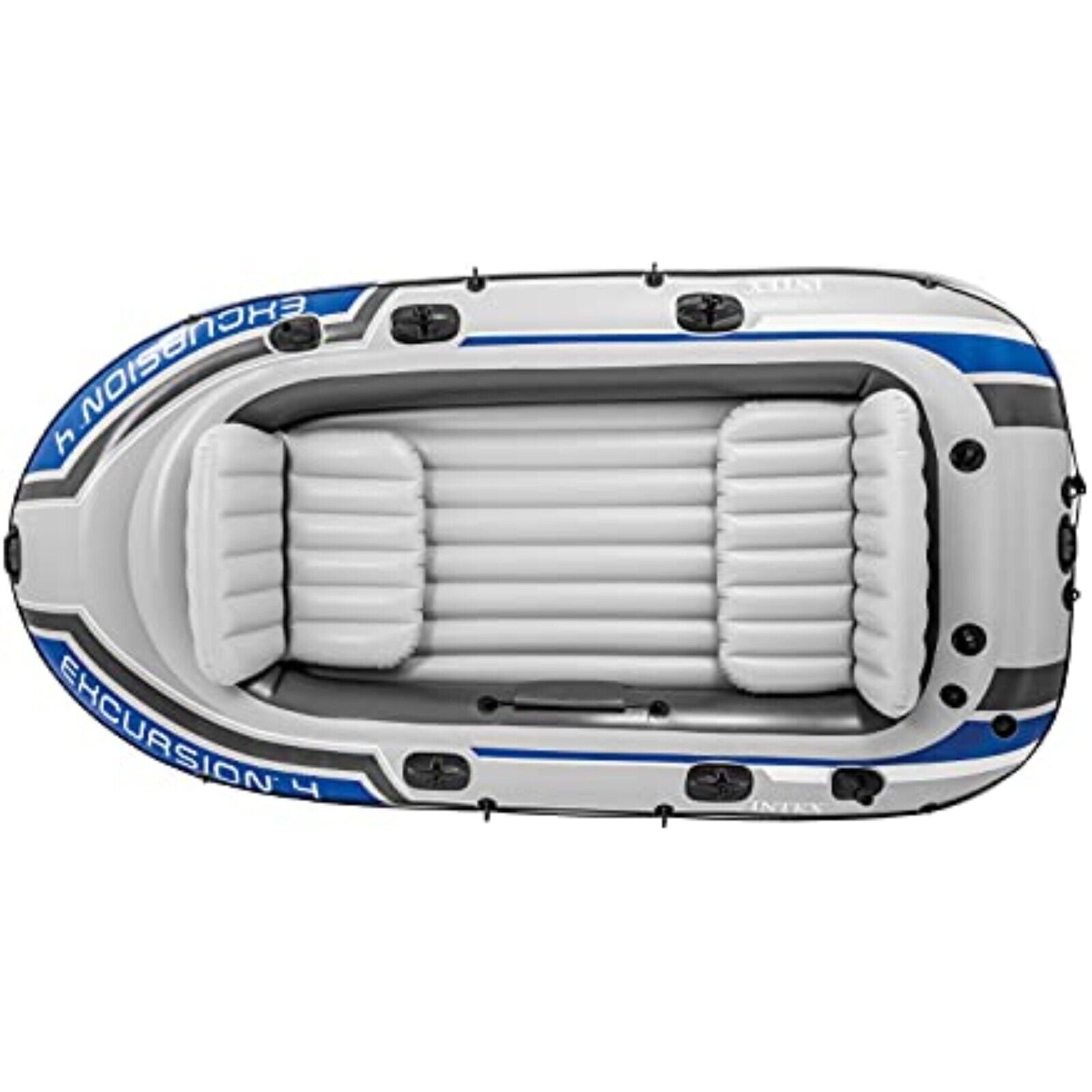 Intex Excursion 4 Set Schlauchboot - 315 x 165 x 43 cm - 3-teilig - Grau / Blau