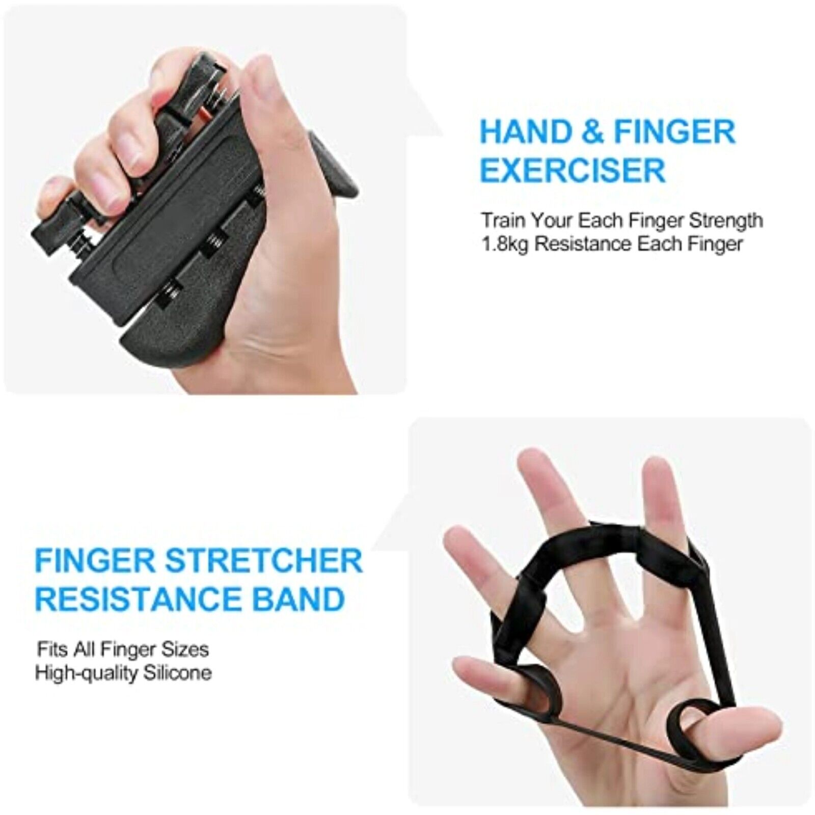 Handtrainer Fingertrainer Unterarmtrainer Fingerhantel Handexpander 5er Set NEU
