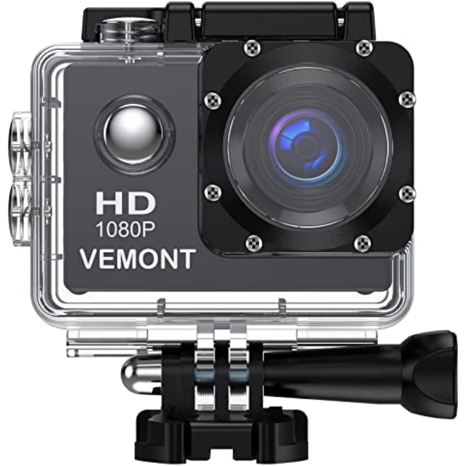 Action Cam,4K 30fps Ultra HD, 30m 98Fuß wasserdichte Unterwasserkamer Fahrrad