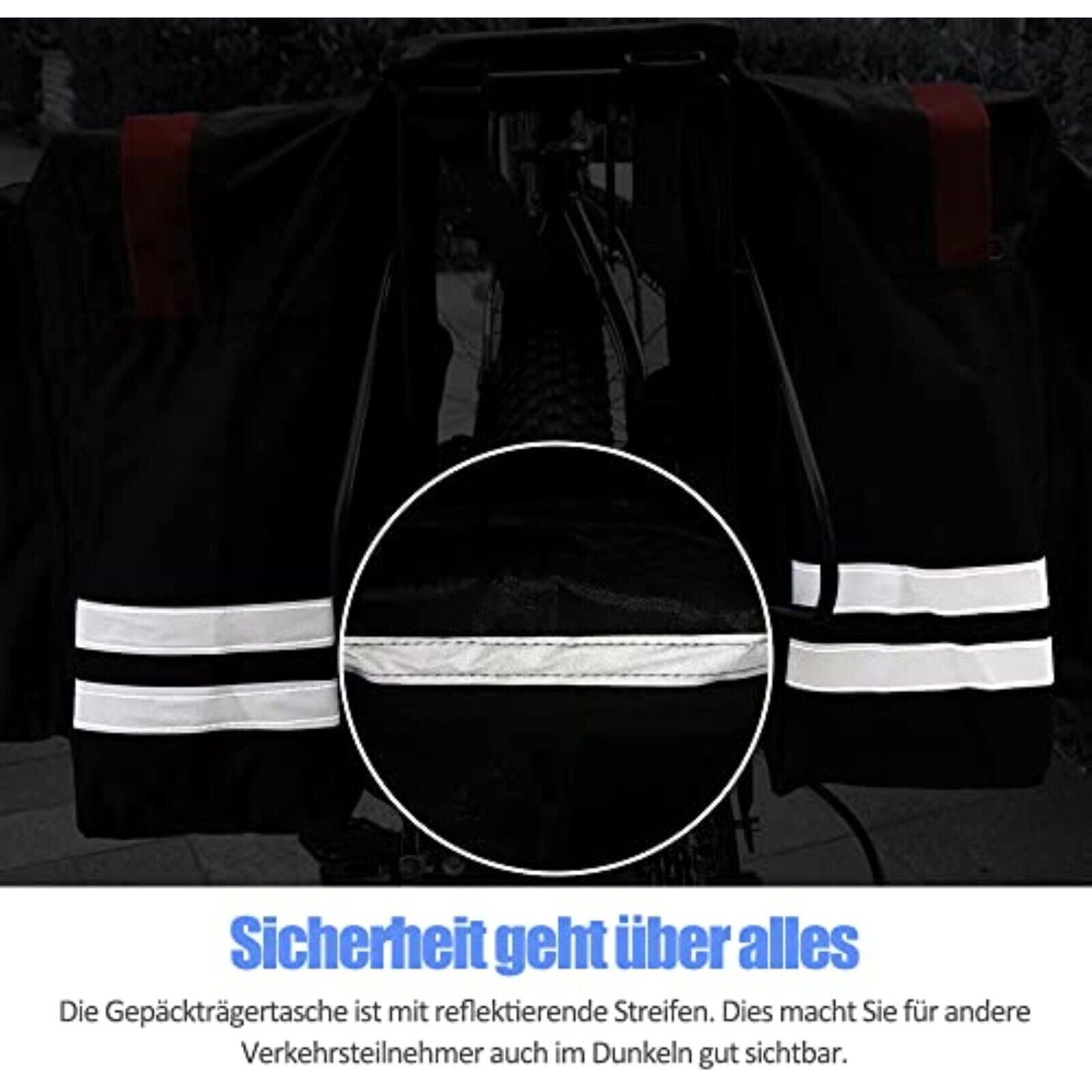 Fischer Gepäckträger-Tasche 30L Fahrrad-Tasche Seiten-Tasche 2-Fach Bike Case
