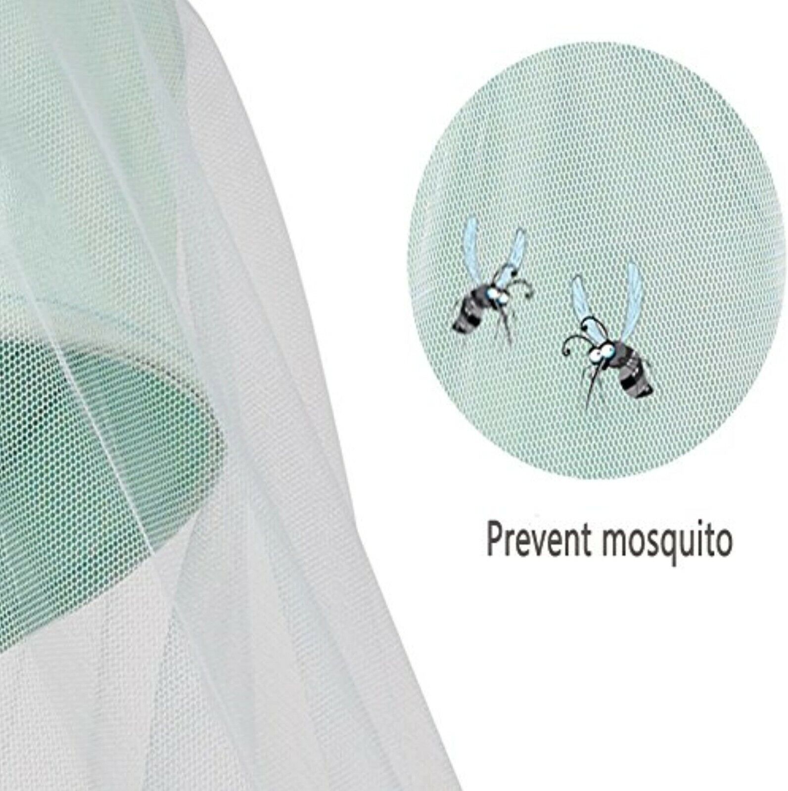 Insektenschutz，Universal Mückennetz für Kinderwagen Autositz Buggy Babywanne neu