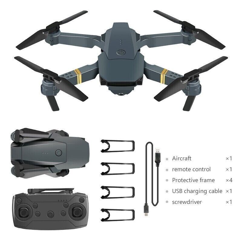 Faltbar  WiFi FPV Drohne Dual 4K-Kamera 3-Batterie Quadrocopter Selfie RC-Drone