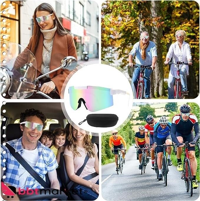 Fahrradbrille Winddicht UV 400, Anti-Uv  Laufen Klettern Autofahren Ang - NEU
